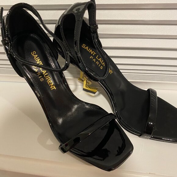 YSL Oypum Snake Heeled Sandals 37 - Picture 2 of 4